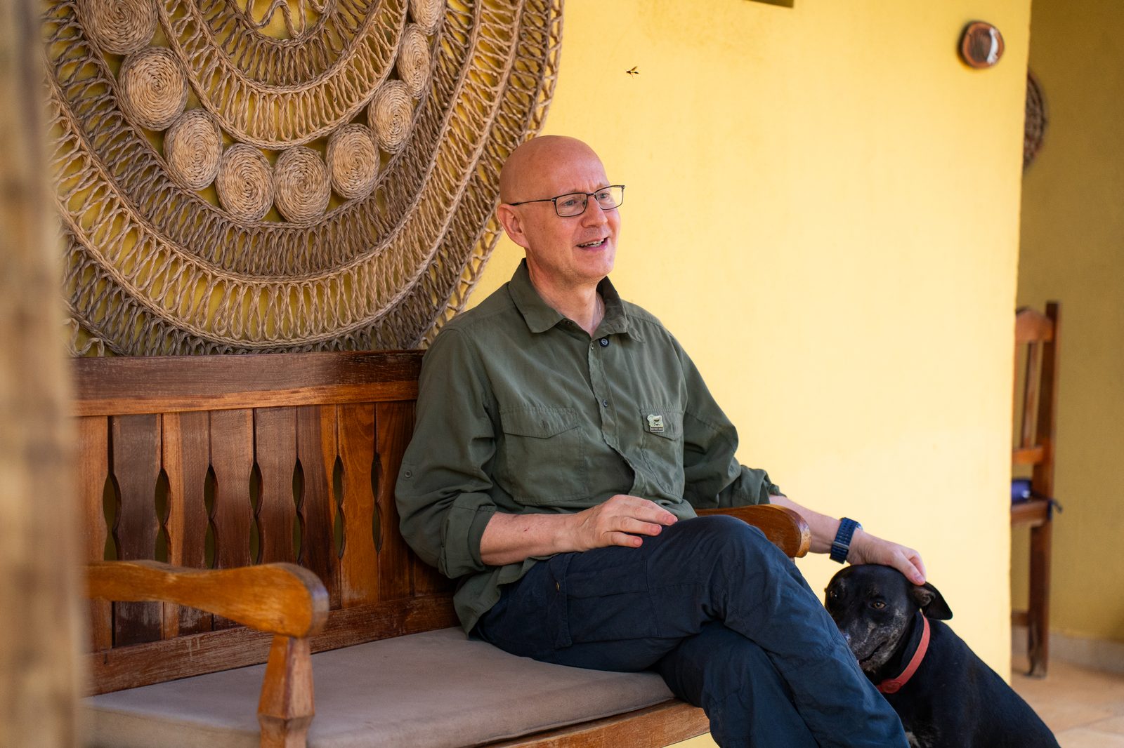 Uwe na varanda da Casa Barreirinho